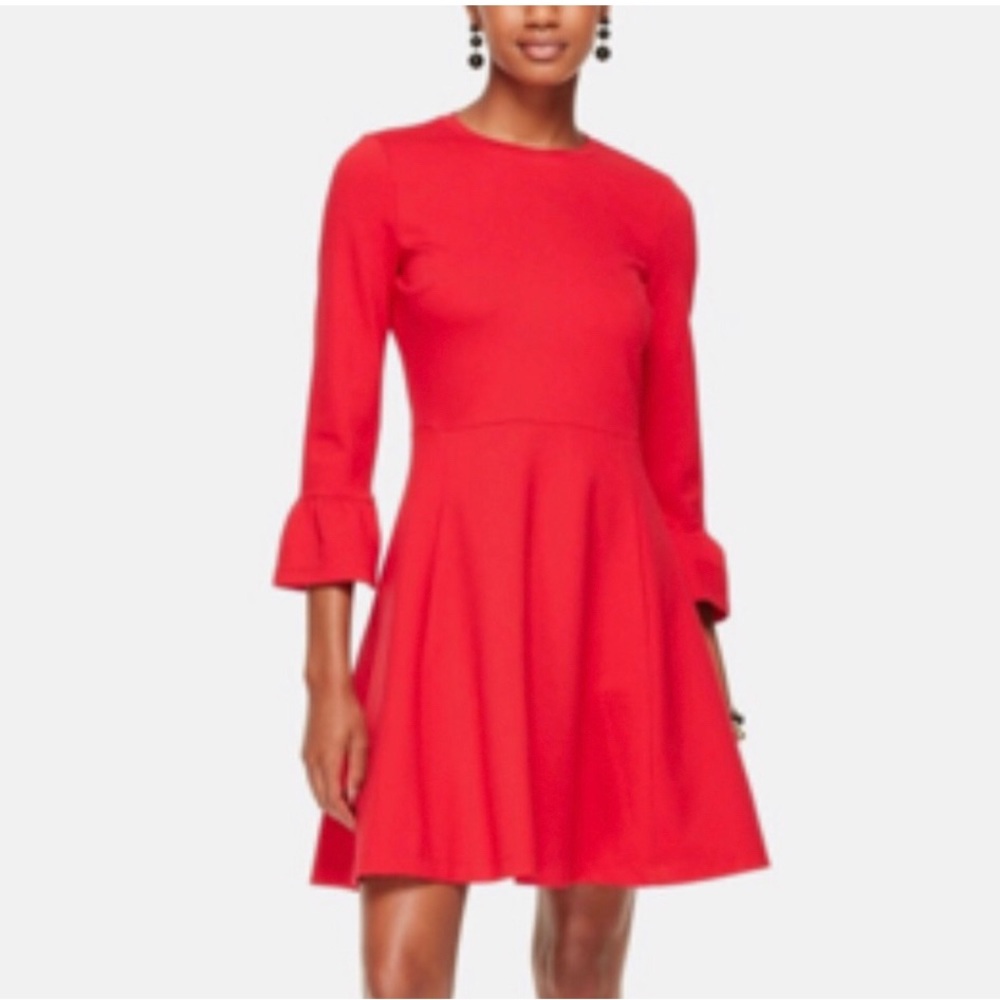 Kate Spade Broome Street Bell Cuff & Bow Long Sleeve Knit Dress. Small
